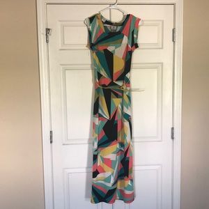 Geometrical printed dress